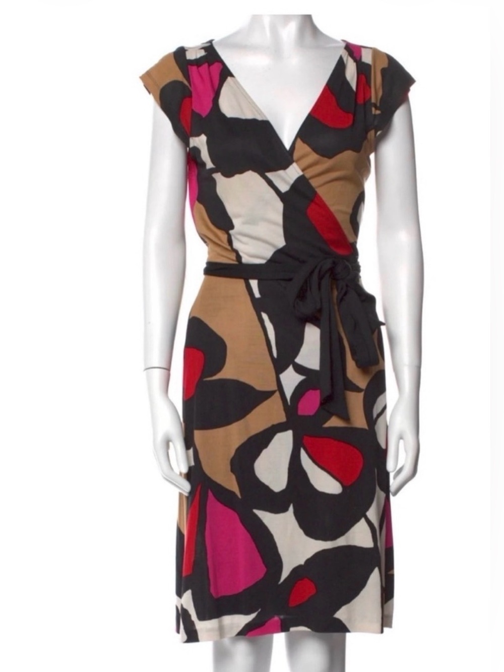 Vintage Diane von Furstenberg Abri Silk Wrap Dress Size 6